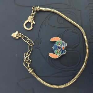 Lilo & Stitch Heart Lobster European Style Snake Chain Bracelets fit